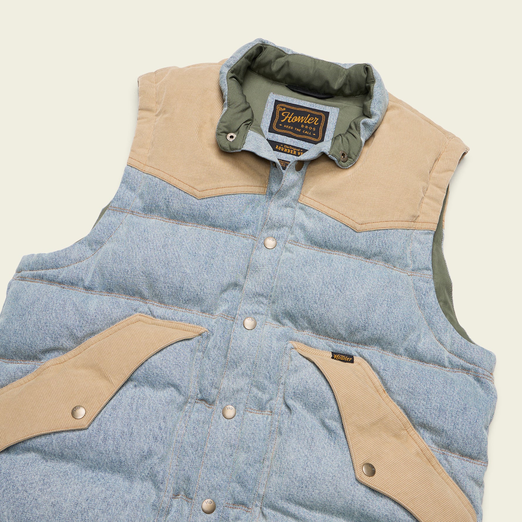 Denim Rounder Vest - Sky Denim / Dirt - Image 3